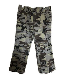 Nevada Cropped Flare Camouflage Pants Size 12
